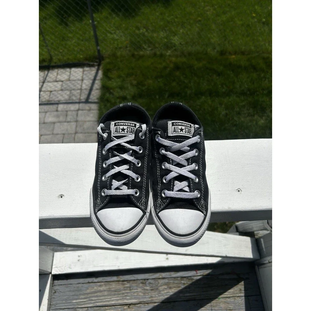 Converse Chuck Taylor All Star Kids Black Low Top Sneakers Size 3